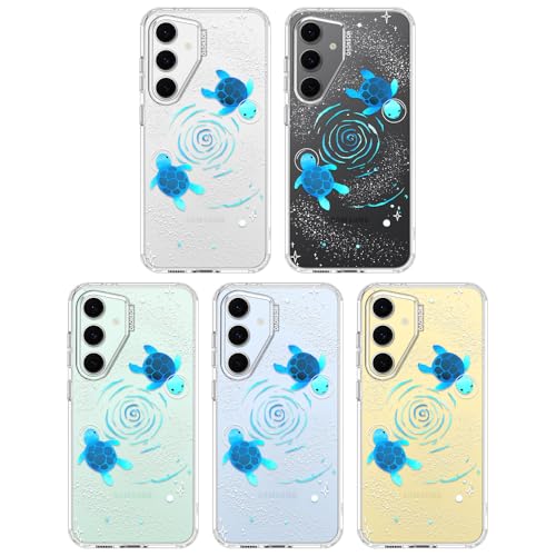 MOSNOVO Case for Samsung Galaxy S24 FE, [Buffertech 6.6ft Military-Grade Drop Protection] [Anti Peel Off Tech] Clear TPU Bumper Phone Case Cover Design - Space Turtle - color: Clear - Space Turtle, size: Samsung Galaxy S24 FE