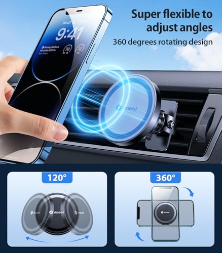 VICSEED for MagSafe Car Mount [Strongest Magnet Power] Car Phone Holder - color: Blue