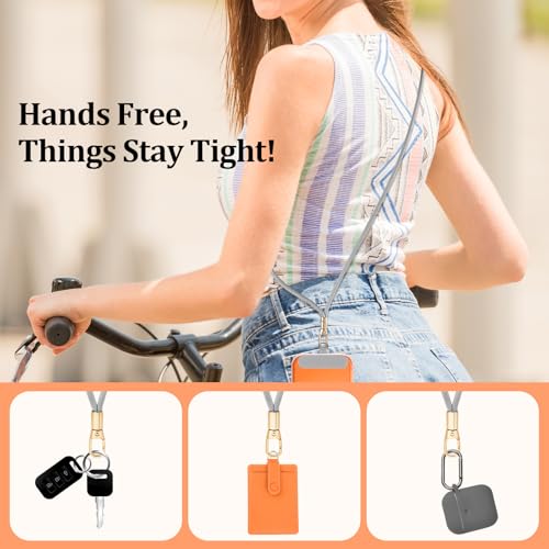 Dadanism Universal Phone Lanyard Set, Silver Gray - color: Silver Gray, style: Set