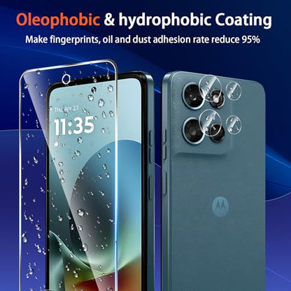 (3+2 Pack) Designed for Motorola Moto G 5G 2026 & Moto G Play (2026) Tempered Glass Screen Protector + Camera Lens Protector,[3D Touch][Bubble-Free][Anti-Scratch] - size: Moto G 5G 2026 / Moto G Play 2026