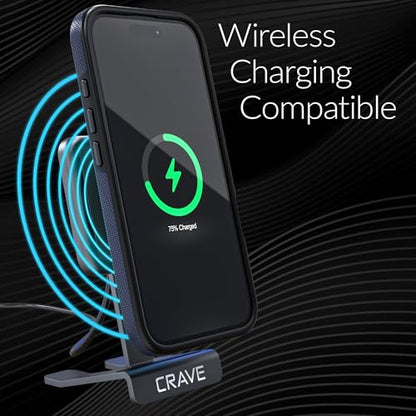 Crave Dual Guard Compatible with iPhone 16 Case, Compatible with MagSafe Shockproof Protection Dual Layer Case for Apple iPhone 16 (6.1") - Navy - color: Navy