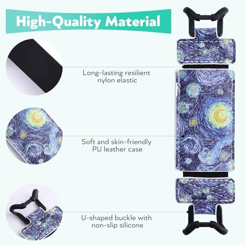 Secure Hand Strap for Kindle and Tablet - High Elasticity Finger Grip Holder Accessories for 6-8 Inches E-Book Tablet. - color: Pastel