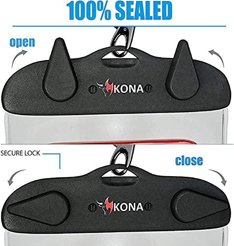 Kona Submariner Floating Waterproof Case - Universal Phone Pouch Compatible for iPhone 14 13 12 Pro Max XS Plus Samsung Galaxy S22 Cell Phones Up to 7.5", IPX8 Cellphone Dry Bag for Vacations - 2 Pack - color: Floating 2 Pack