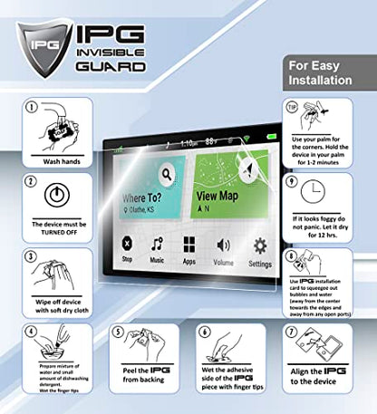 IPG for SJOYBRING JOY-M005 Double Din Car Radio 7 Inch Touchscreen HydroGel Screen Protector Invisible Ultra HD Clear Film Anti Scratch Skin Guard - Smooth/Self-Healing/Bubble -Free for JOY-M005