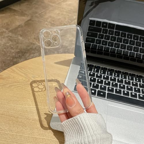 Clear Case for iPhone 11 pro max case.Soft Phone Cover Slim Light Full Protection Shockproofe (Clear, 11 pro max) - size: 11 pro max
