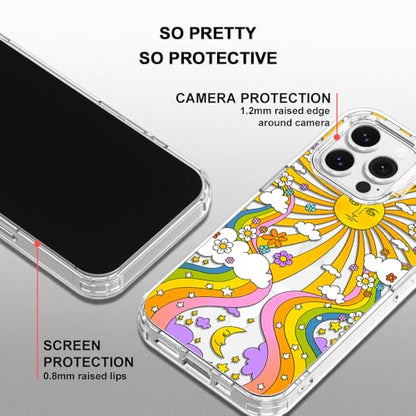 MOSNOVO Compatible with Magsafe Designed for iPhone 13 Pro Case, [Buffertech 6.6 ft Drop Impact] Shockproof TPU Protective Bumper with Hard Back 70's Psychedelic Groovy Art Phone Case - Clear - color: 70's Psychedelic Groovy Art, size: iPhone 13 Pro