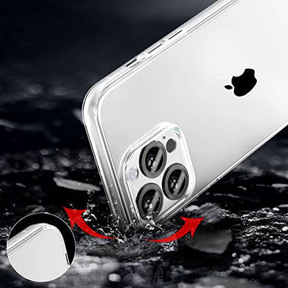 TENOC Phone Case Compatible with iPhone 15 Pro, Clear Case Shockproof Protective Bumper Slim Cover for 6.1 Inch - color: Clear, size: iPhone 15 Pro