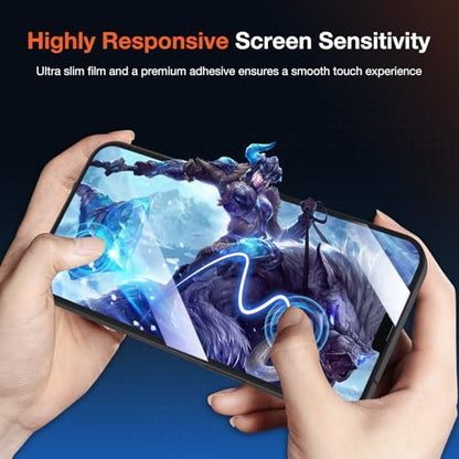KUZOOM 2Pack HD 9H+ Tempered Glass Screen Protector for iPhone 13 - color: Transparent 13