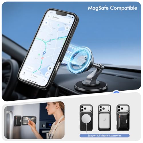 Antsturdy Compatible with MagSafe iPhone 17 Pro Wallet Case,Black | 2 in 1 Detachable Magnetic,Credit Card Holder Slots,RFID Blocking,PU Leather,Kickstand,Flip Folio Phone Cover for Men & Women - color: Black, size: iPhone 17 Pro - 6.3"