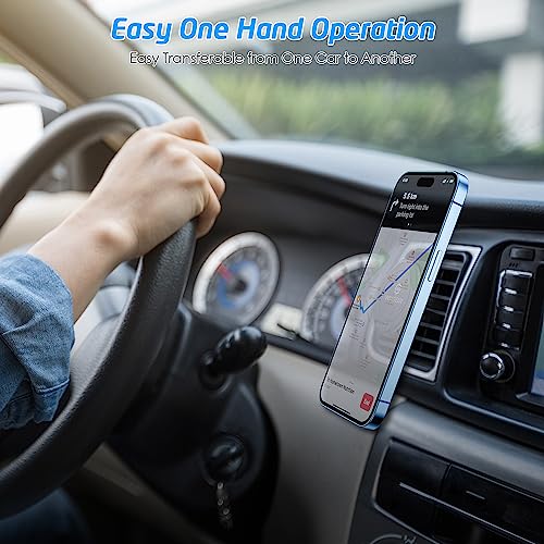 Magnetic Phone Holder for Car, WixGear [2 Pack] Universal Air Vent Magnetic Phone Mount for Car, Car Phone Holder Mount for Cell Phones and Mini Tablets with 4 Metal Plates