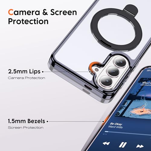 Clear Case for Samsung Galaxy S26 Plus with Stand 6.7",Black - color: Black, size: Samsung Galaxy S26 Plus