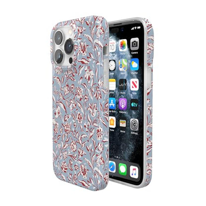 Casely iPhone 14 Pro Case | Coastal Carolina | Painted Flowers | Compatible with MagSafe | Classic Ultra Thin Design - color: Coastal Carolina | Painted Flowers, size: Iphone 14 Pro