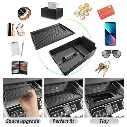 SKTU 2Pack for 2025-2027 Nissan Murano Center Console Organizer Durable - color: 2025-2027 Murano Mat&Center Console Organizer