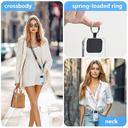 2 Pack Phone Lanyard Cell Phone Lanyard Crossbody Adjustable Phone Strap for Use Around the Neck Cell Phone Lanyard - color: Marble Stripe