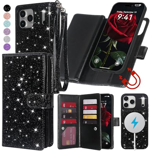 Varikke Wallet Case for iPhone 17 Pro Compatible with Magsafe, Black - color: (Compatible with MagSafe) Black, size: iPhone 17 Pro 6.3"