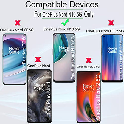 Ibywind Screen Protector For OnePlus Nord N10 5G,with 2Pcs Tempered Glass,1Pc Back Carbon Fiber Skin Protector[Fingerprint Reader,Easy to install] - size: OnePlus Nord N10