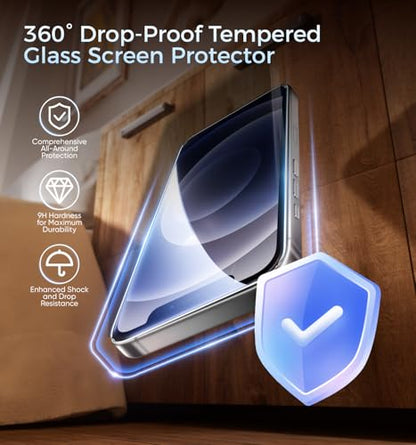 MAGIC JOHN 3rd Gen Upgraded for iPhone 12/12Pro Screen Protector - size: iPhone 12/12 Pro-6.1