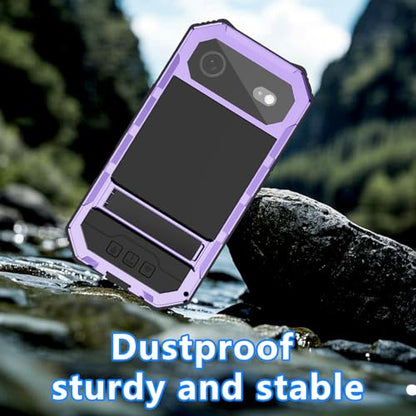 Lunivop Compatibility with iPhone Air Case 6.5'' 2025 Heavy Duty with Built in Screen Protector Lens Protection Rugged Stand 360 Full Body Military Grade Metal Bumper Phone Cases Men 17 Air Purple - color: Purple, size: iPhone 17 Air 6.5 2025