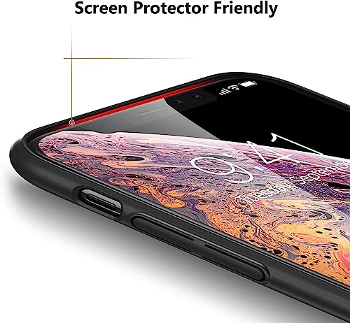 LRK Ultra Thin Black Case Compatible with iPhone Xs/iPhone X/iPhone 10, 5.8 inch : Slim, Soft and Flexible (NOT Hard) [Matte Finish] Protective Black Phone Cover for iPhone X/Xs - Matte Black - size: iPhone Xs/iPhone X