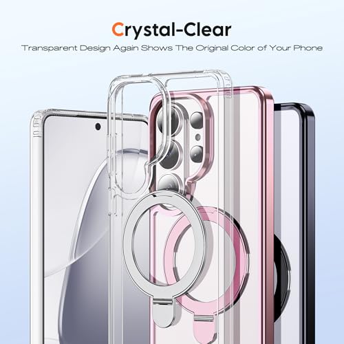 Clear Case for Samsung Galaxy S26 Ultra with Stand 6.9",Clear - color: Clear, size: Samsung Galaxy S26 Ultra