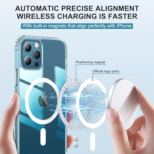 I&H for iPhone 16 Plus 6.7 inch Case Crystal Clear Non-Yellowing, Shockproof, Anti-Scratch, Transparent Hard Back Cover with Soft Bumper - size: For iPhone 16 Plus