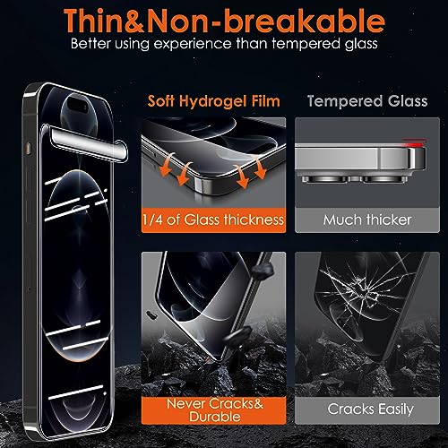 [3 Pack Soft Hydrogel Film Screen Protector for iPhone 15 Pro Max/iPhone 15 Plus, Upgraded Non-breakable Flexible TPU for iPhone 15 Pro Max Screen Protector Film (NOT Glass) - size: iPhone 15 Pro Max/15 Plus (6.7")