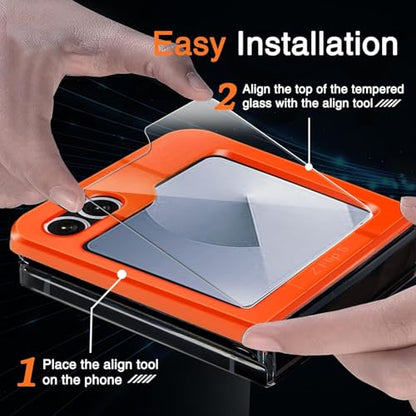 Ferilinso 3 Pack Screen Protector for Samsung Galaxy Z Flip 6 / Z Flip 7 FE - size: Z Flip 6 / Z Flip 7 FE-6.7 inch