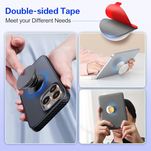10 Pcs 35mm Sticky Pads for Pops Socket Base, Double-Sided Adhesive Tape