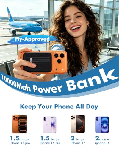 Miady Magnetic Portable Charger Power Bank for iPhone 10000mAh,