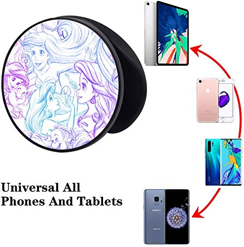 3 Pack/Multifunction Cell Phone Stand Holder and Grip Ocean Cute Girl Foldable Phone Kickstand Mount Compatible for Smartphones - color: Ocean Cute Girl