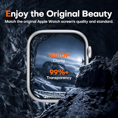 LK LϟK [8 pack] for Apple Watch Series 9/8/7 Screen Protector 45mm - size: Series 9/8/7 45mm Protector