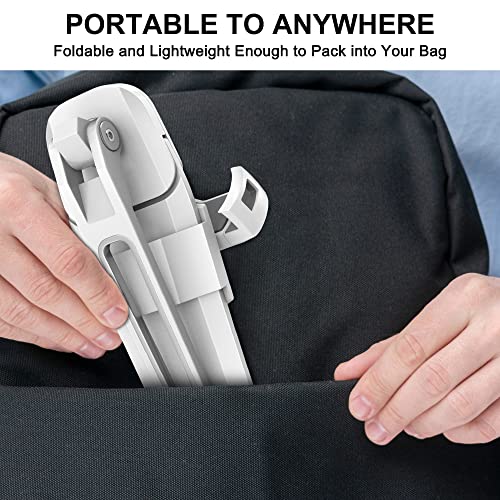 AboveTEK Under Cabinet iPad Mount, 3 in 1 Highflex 360° iPads Wall Mount for Kitchen, Tablet Celling Under Counter Holder, Kitchen Tablet Mount Fits 4.7" to 13.5" iPad, mini, Air, Surface Pro - White - color: white