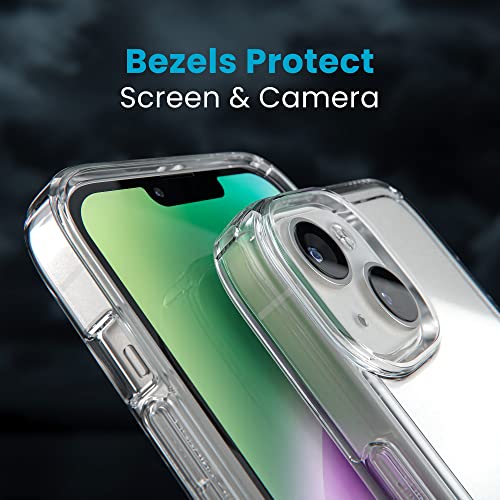 Speck Clear iPhone 14 & iPhone 13 Case - Drop Protection, Scratch Resistant & Anti-Yellowing Dual Layer Case for iPhone 14 & iPhone 13 Case for 6.1 inch Model - GemShell - color: Clear/Clear