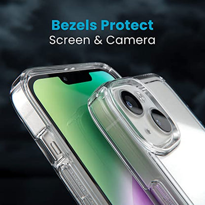 Speck Clear iPhone 14 & iPhone 13 Case - Drop Protection, Scratch Resistant & Anti-Yellowing Dual Layer Case for iPhone 14 & iPhone 13 Case for 6.1 inch Model - GemShell - color: Clear/Clear