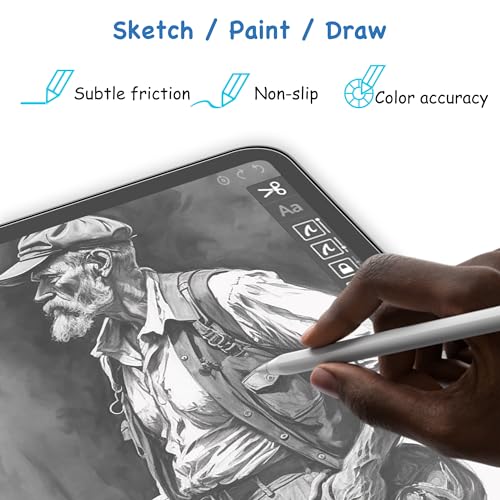 Paper Screen Protector for iPad Air 5th/4th Gen & Pro 11 inch 2022-2018 - size: 10.9"/11" Pro (2022-2018)/Air 5th/4th