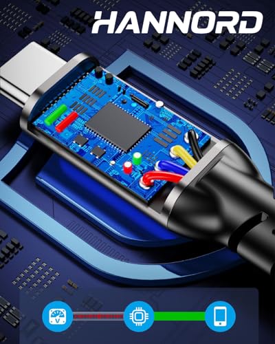 USB-C Cable 10Gbps,6.6Ft 1-Pack,USB3.2 Gen2 Data Sync Transfer,60W 20V 3A Fast Charger,Nylon-Braided,Aluminum Plugs USB-AtoC Cord for Samsung Galaxy S24/S23,Android Auto,iPhone 15/15Pro/16/16Pro - size: 6.6FT