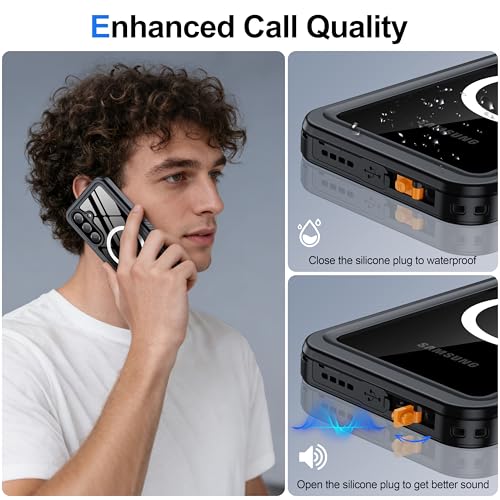 ANTSHARE IP68 Waterproof Case for Samsung Galaxy S26 Plus, Black/Clear - color: Black/Clear, size: S26 Plus