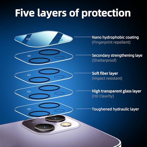 NEW'C 4 Pack, 2 Pack for iPhone 14 Plus Screen Protector (6.7 inch) + 2 Pack Camera Lens Protector, Sensor Protection,Case Friendly Tempered Glass Film - size: 14 Plus 6.7 inches