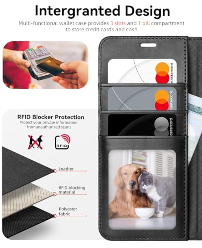 OCASE Compatible with Galaxy S25 Wallet Case, PU Leather Flip Folio Case with Card Holders RFID Blocking Kickstand [Shockproof TPU Inner Shell] Protective Phone Cover 6.2 Inch 2025, Graphite - color: Graphite, size: Samsung Galaxy S25