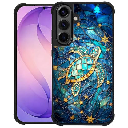 for Samsung Galaxy S26 Case,Soft Silicone Shockproof Bumper Camera Protection Phone Case-Glass Star Turtle - color: Glass Star Turtle, size: Samsung Galaxy S26