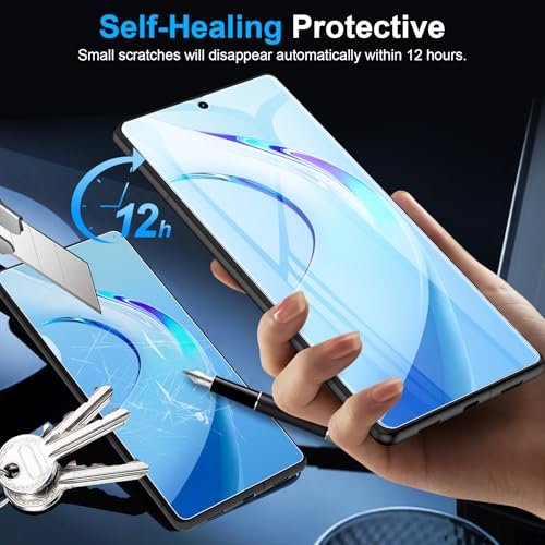LYWHL 3 Pack for Google Pixel 7 Pro Screen Protector [Like Original Fingerprint Unlock], Real Invisible Self-Healing Protective Film [Not Glass], HD Clear, Case Friendly, Scratch-Resistant