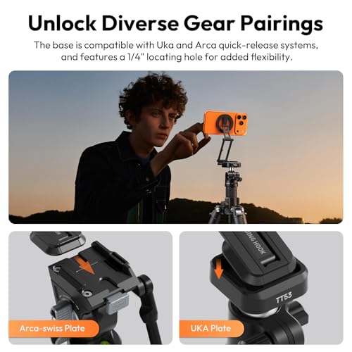ULANZI SK29 Magnetic Phone Tripod, Foldable Mini Tripod Mount for MagSafe