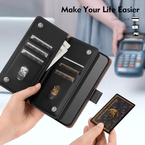 Shieldtop Compatible with Samsung Galaxy S24+ Plus Wallet Case with Card Holder,Women Men RFID Blocking PU Leather Flip TPU Protective Cover Credit Card Slots,Phone Case for S24 Plus,Black - color: Black, size: Samsung Galaxy S24 Plus - 6.7"