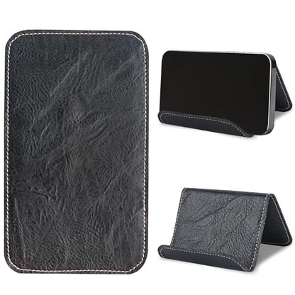 Airplane Travel Essentials for Flying Flex Flap Cell Phone Holder & Flexible Tablet Stand for Desk, Bed, Treadmill, Home & in-Flight Airplane Travel Accessories(1-Crazy Black) - color: 1-Crazy Black