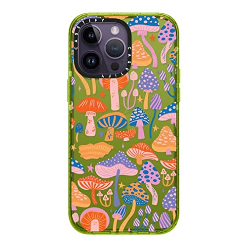 CASETiFY for iPhone 14 Pro Max Case - Impact | Slim Fit | 8.2 ft. 4x Military Grade Drop Protection | Magic Mushrooms | Kiwi - color: Magic Mushrooms, size: iPhone 14 Pro Max (Non-Magsafe)