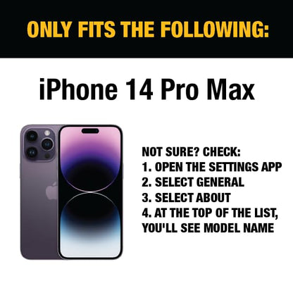 DEWALT Heavy Duty Glass Screen Protector for iPhone 14 Pro Max, 2 Pack Tempered Glass Screen Protector, Case Friendly, Perfect Install Tool Included, Long-Lasting Protection - size: iPhone 14 Pro Max