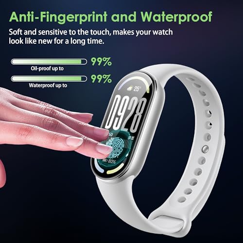 Compatible for Xiaomi Band 10 screen protector, Anti-Scratch 3D Full Screen Coverage flim, Case Friendly, HD Ultra, 3 PACK - size: Xiaomi Band 10