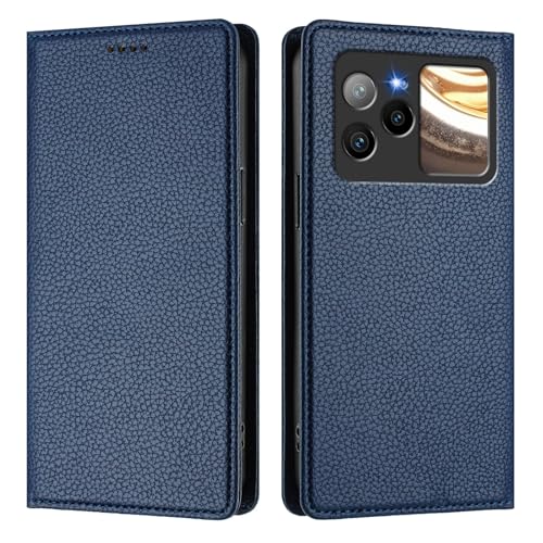 for BLU BOLD N4 5G Case Wallet with Card Holder | for BLU BOLD N4 5G Phone Case - [Built-in 2 Credit Card Slots] [Hidden Magnetic Closure] Premium PU Leather Wallet Cases - Flip Phone Cases - color: Blue