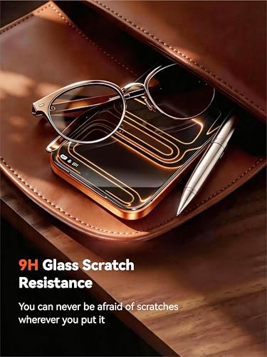 3 Pack Screen Protector with Phone Case for iPhone 17, 2 Pack Tempered Glass Camera Lens Protector, Easy Install Frame, 9H Hardness, Bubble Free, HD Clear, Full Coverage - size: iPhone 17