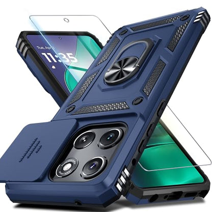 for Moto G Stylus 5G 2026/2025 Case Built in Slide Camera Cover - color: Blue, size: Moto G Stylus 5G 2026/2025